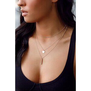 Lulus Perfect Trio Gold Layered Necklace